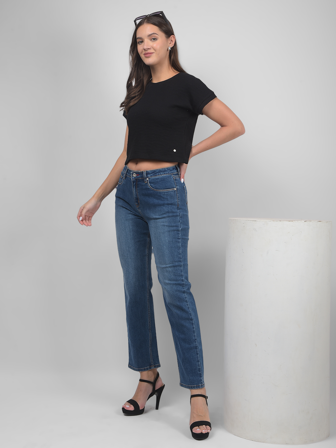 Numero Uno Women Solid Light Blue Jeans